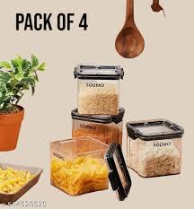 Air Tight For Kitchen Storage Set(Pack of 4)
